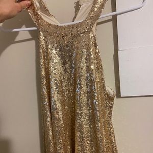 Gold Mini Dress